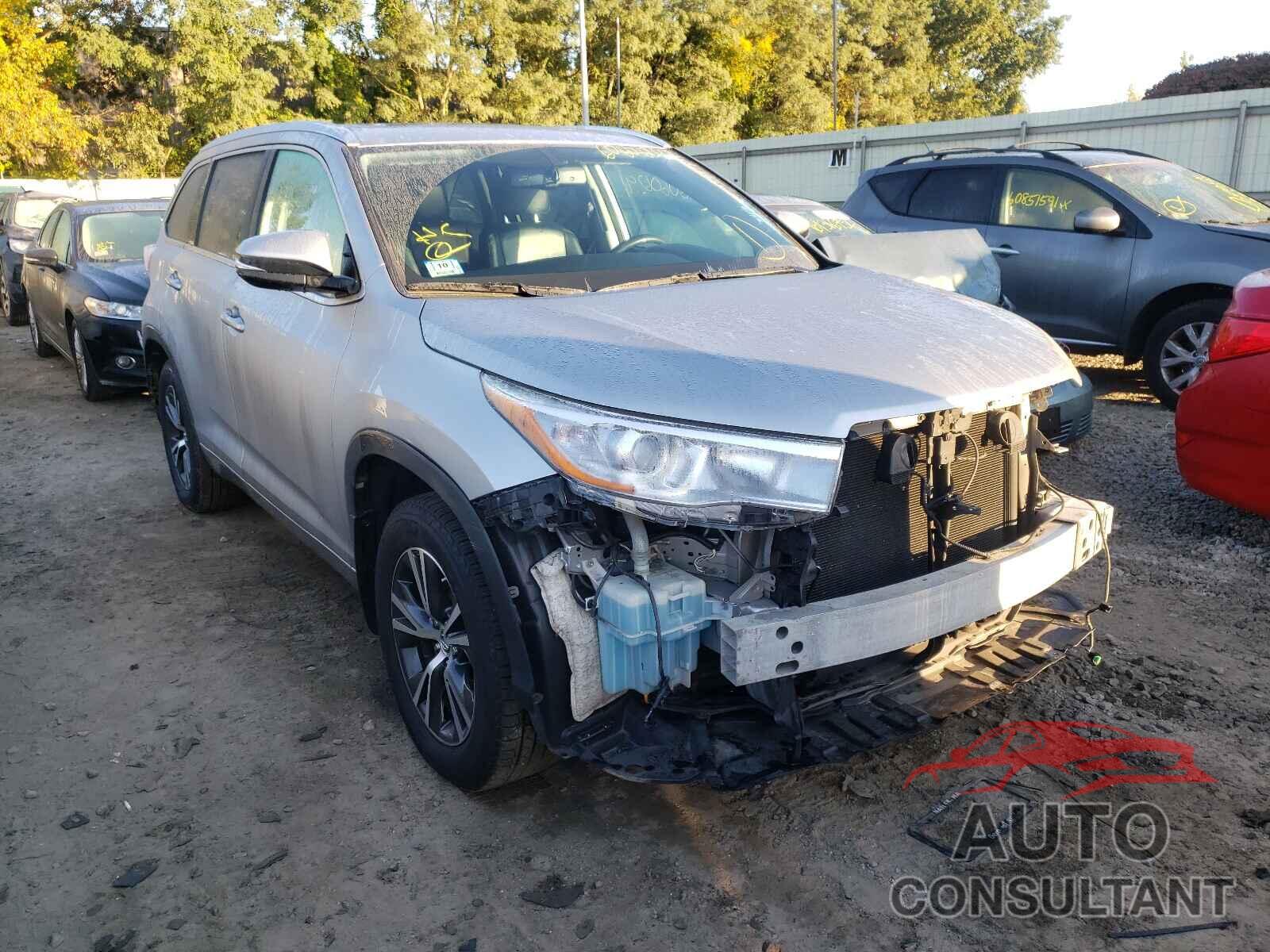 TOYOTA HIGHLANDER 2016 - 5TDJKRFH7GS327082