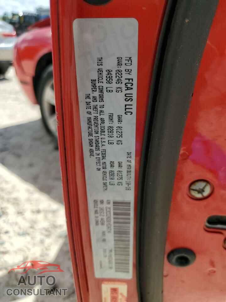DODGE CHALLENGER 2019 - 2C3CDZAG5KH534714
