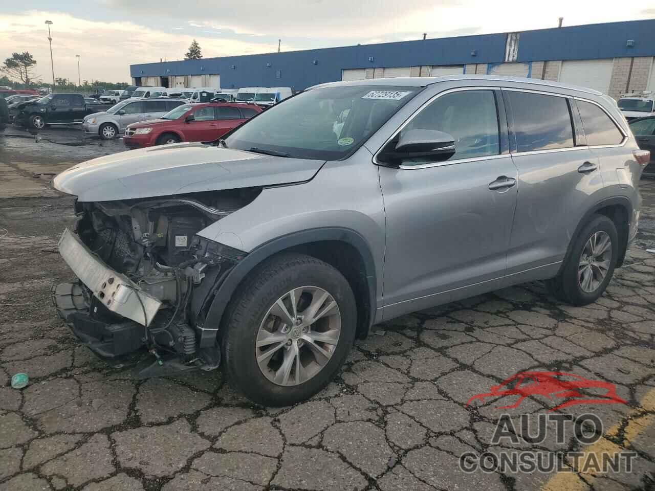 TOYOTA HIGHLANDER 2015 - 5TDJKRFH3FS146981