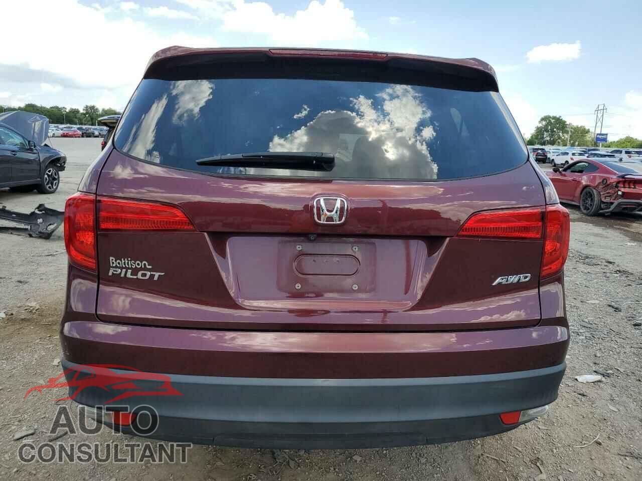 HONDA PILOT 2016 - 5FNYF6H37JB068110