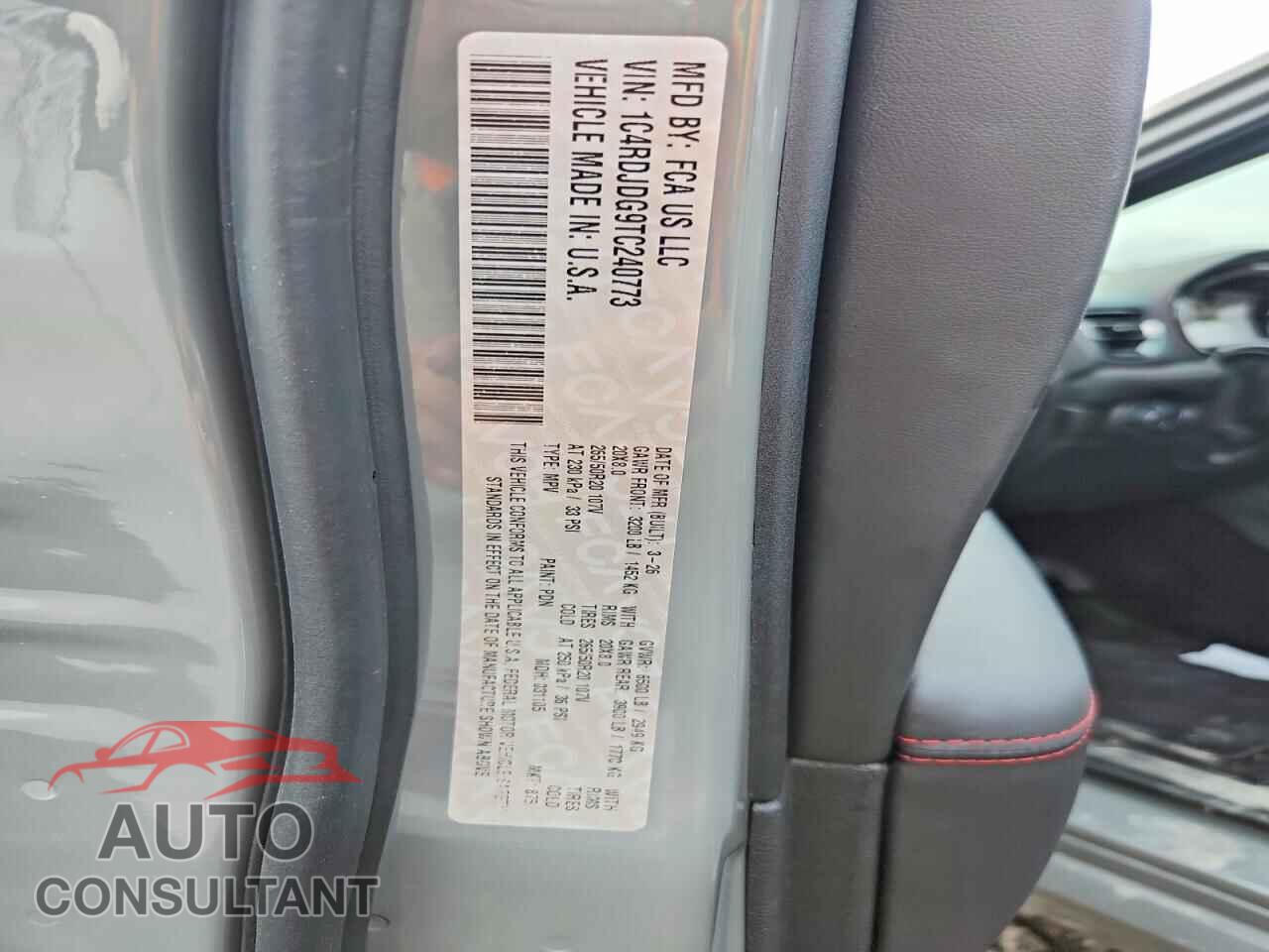 DODGE DURANGO 2026 - 1C4RDJDG9TC240773