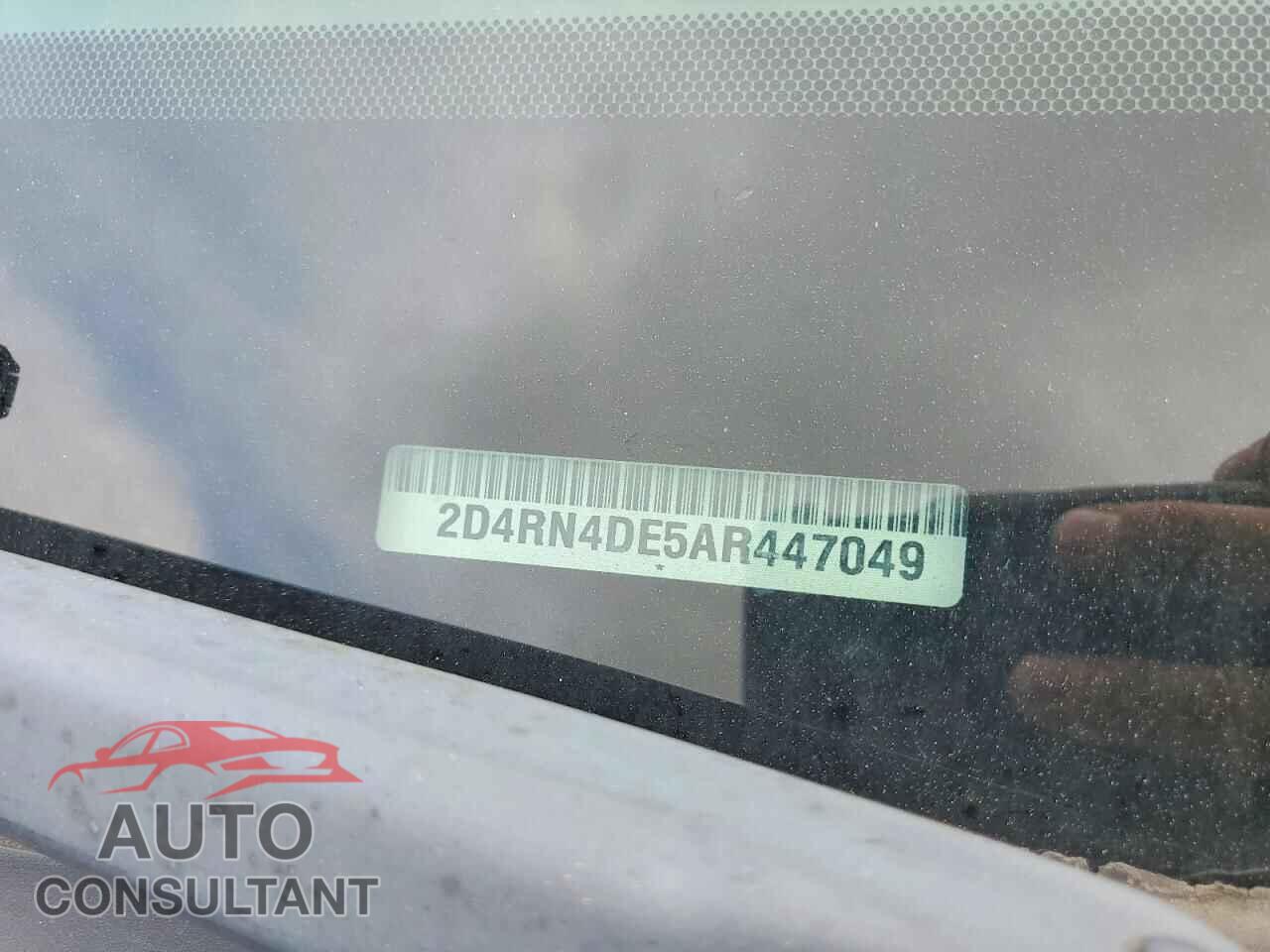 DODGE CARAVAN 2010 - 2D4RN4DE5AR447049