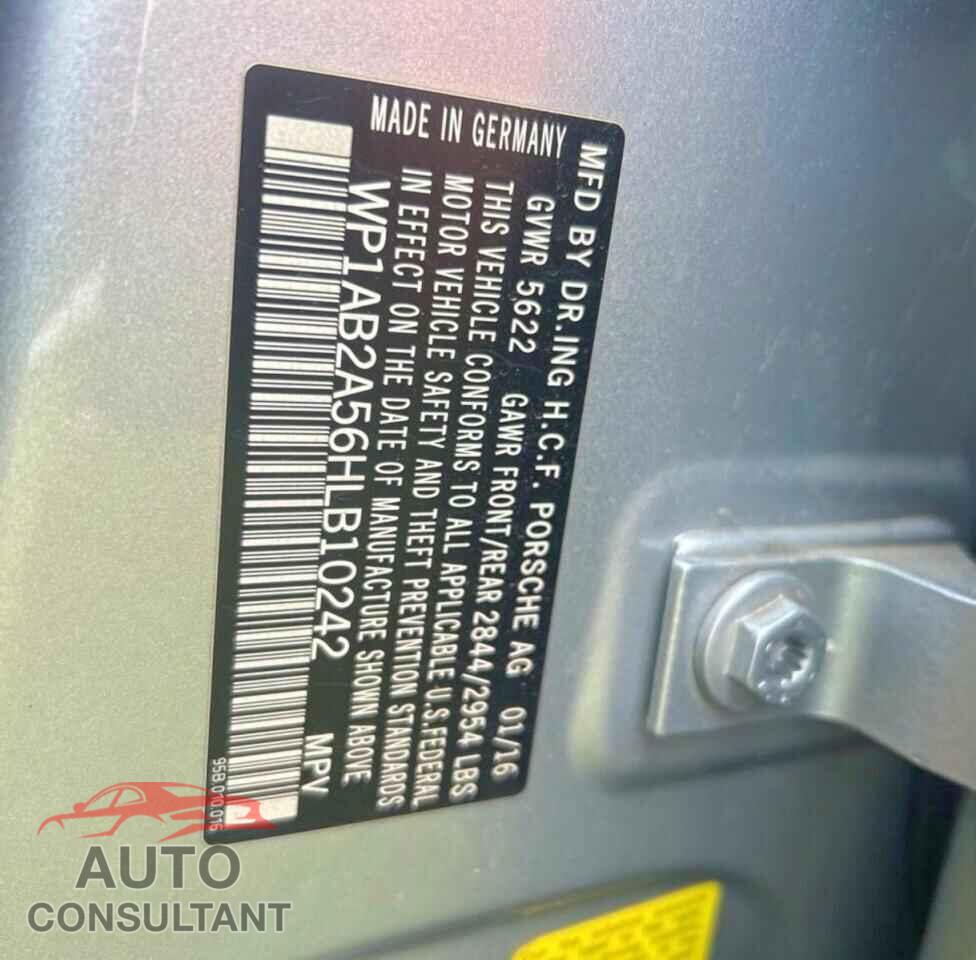 PORSCHE MACAN 2017 - WP1AB2A56HLB10242