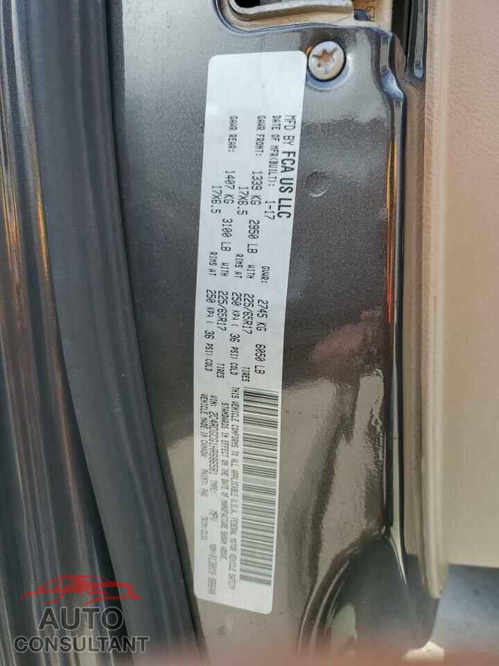 DODGE CARAVAN 2017 - 2C4RDGCG1HR686581