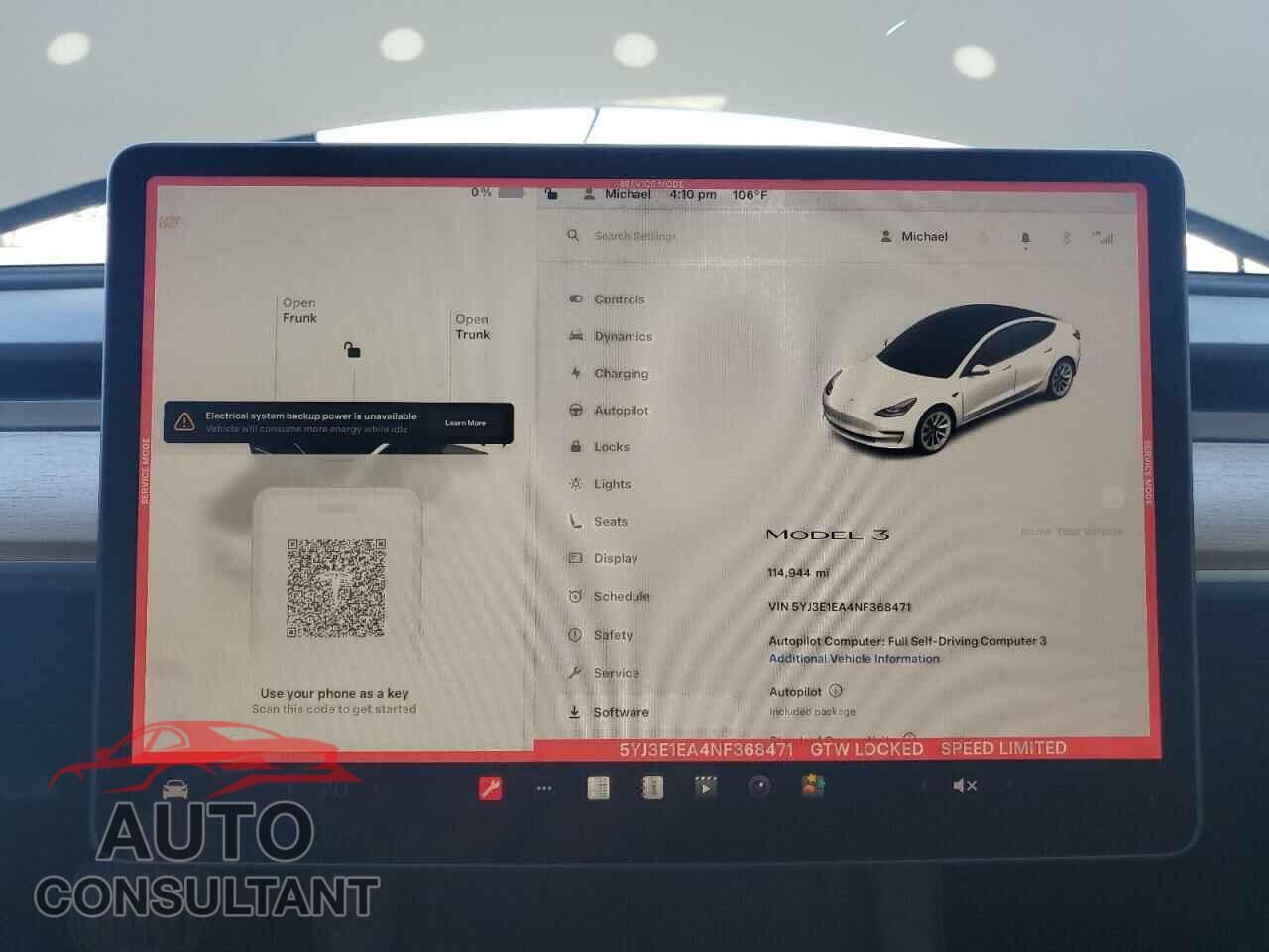TESLA MODEL 3 2022 - 5YJ3E1EA4NF368471