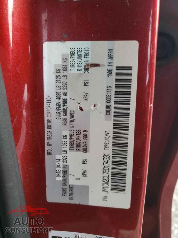 MAZDA 5 2014 - JM1CW2CL7E0174331