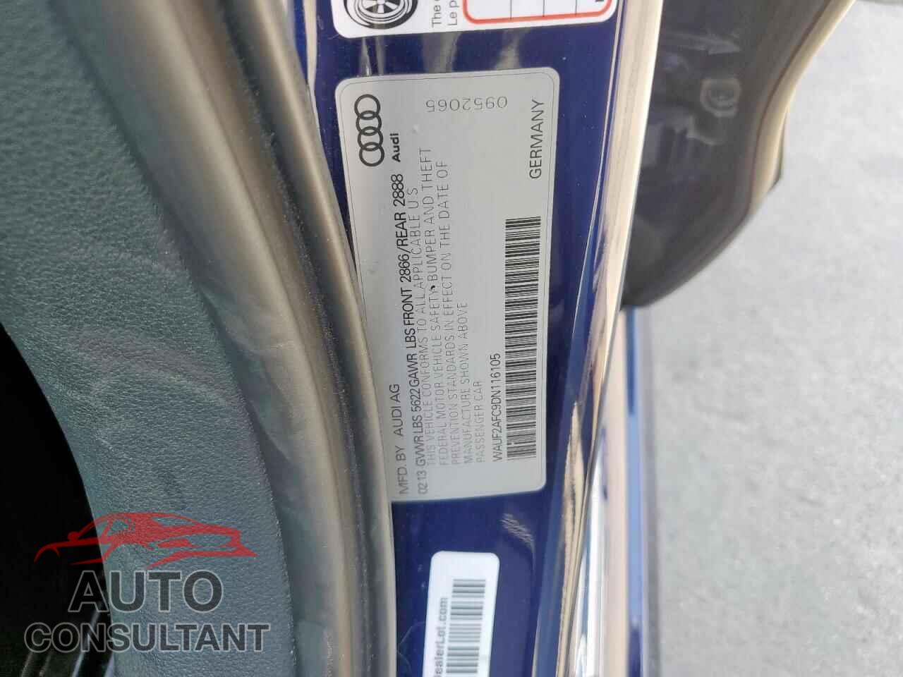 AUDI S6/RS6 2013 - WAUF2AFC9DN116105