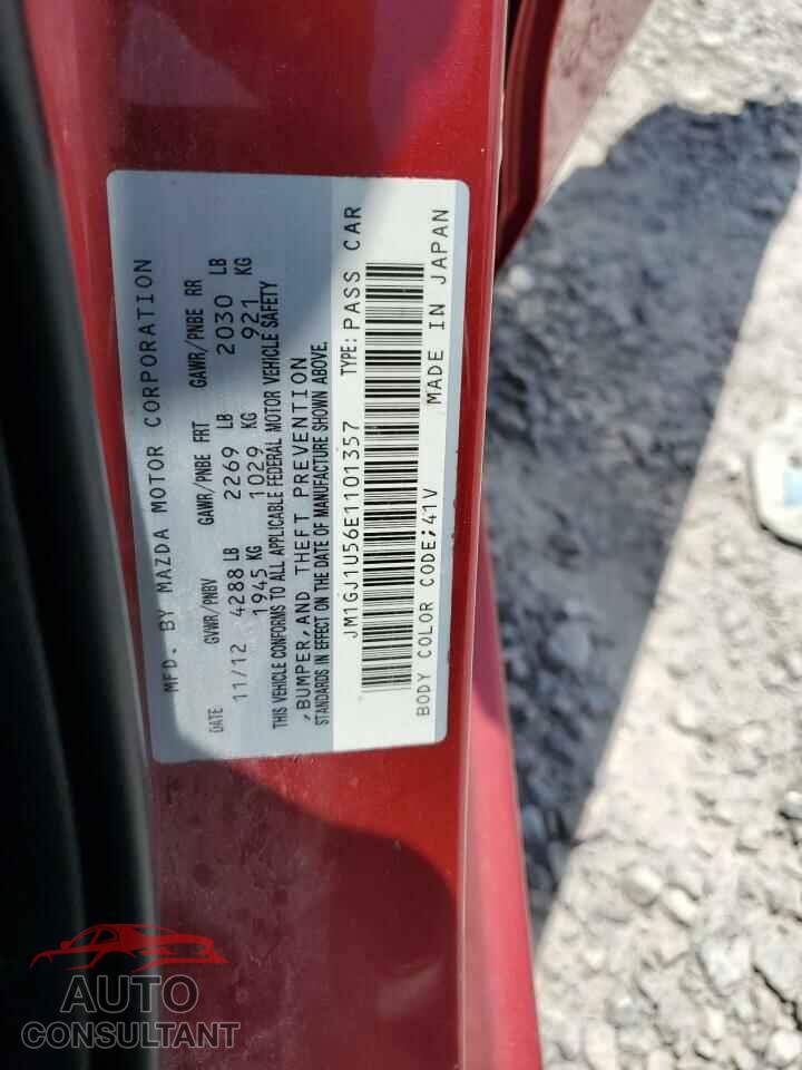 MAZDA 6 2014 - JM1GJ1U56E1101357