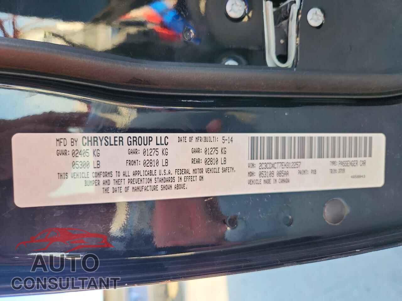 DODGE CHARGER 2014 - 2C3CDXCT7EH312257