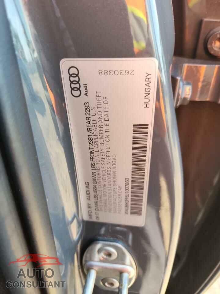 AUDI A3 2018 - WAUB8GFF8J1007860