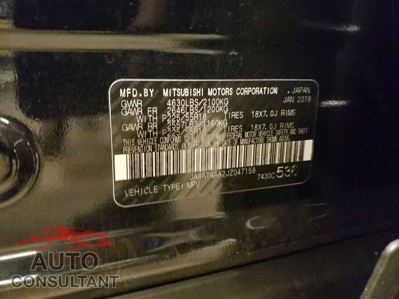 MITSUBISHI ECLIPSE 2018 - JA4AT4AA2JZ047158