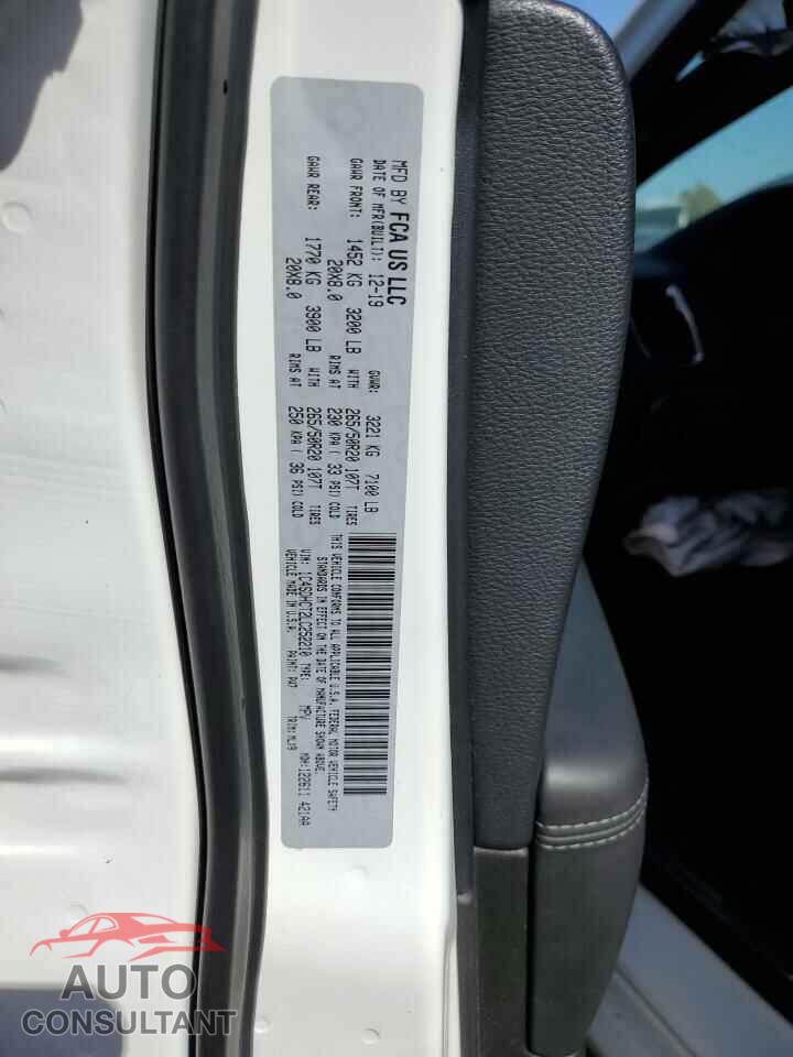 DODGE DURANGO 2020 - 1C4SDHCT2LC252210