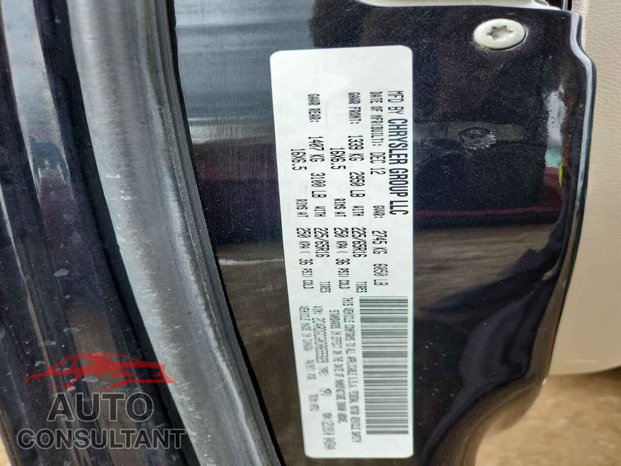 DODGE CARAVAN 2013 - 2C4RDGCG0DR655929