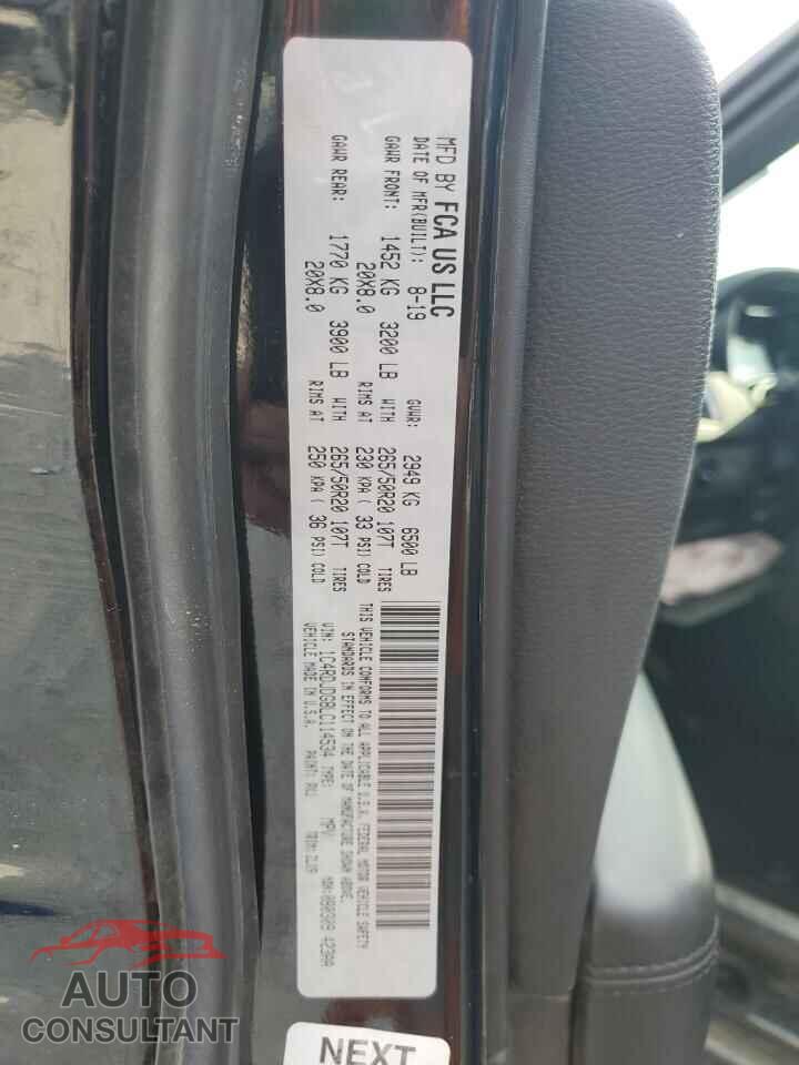 DODGE DURANGO 2020 - 1C4RDJDG8LC114534
