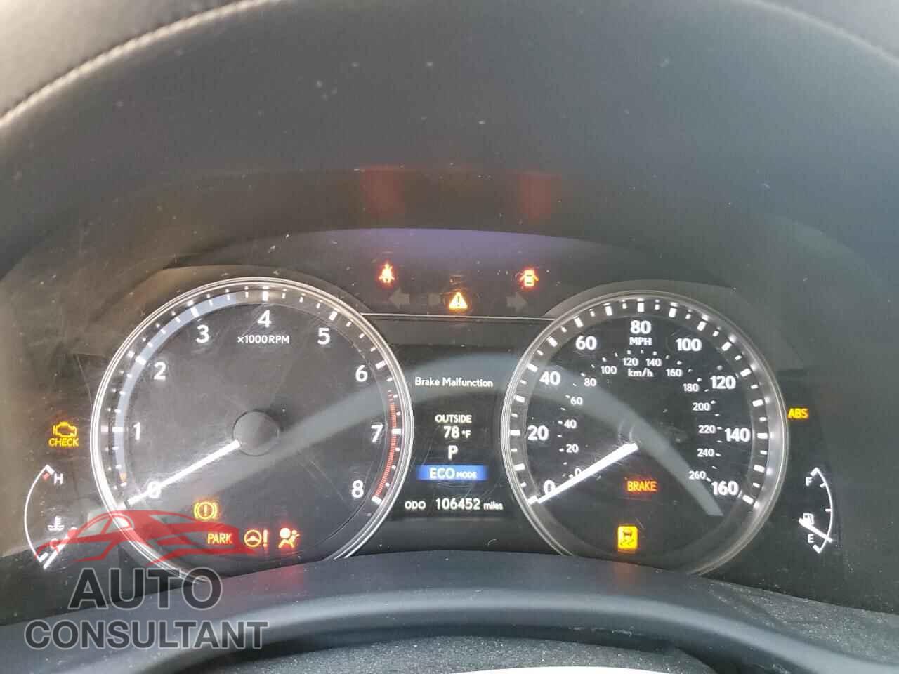 LEXUS GS350 2013 - JTHCE1BL4D5012364