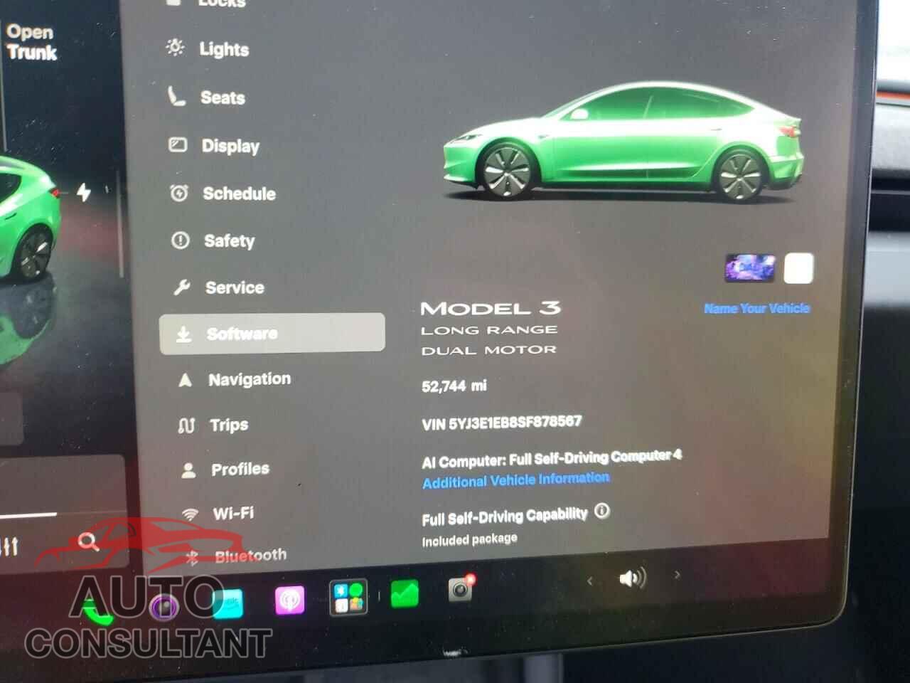 TESLA MODEL 3 2025 - 5YJ3E1EB8SF878567