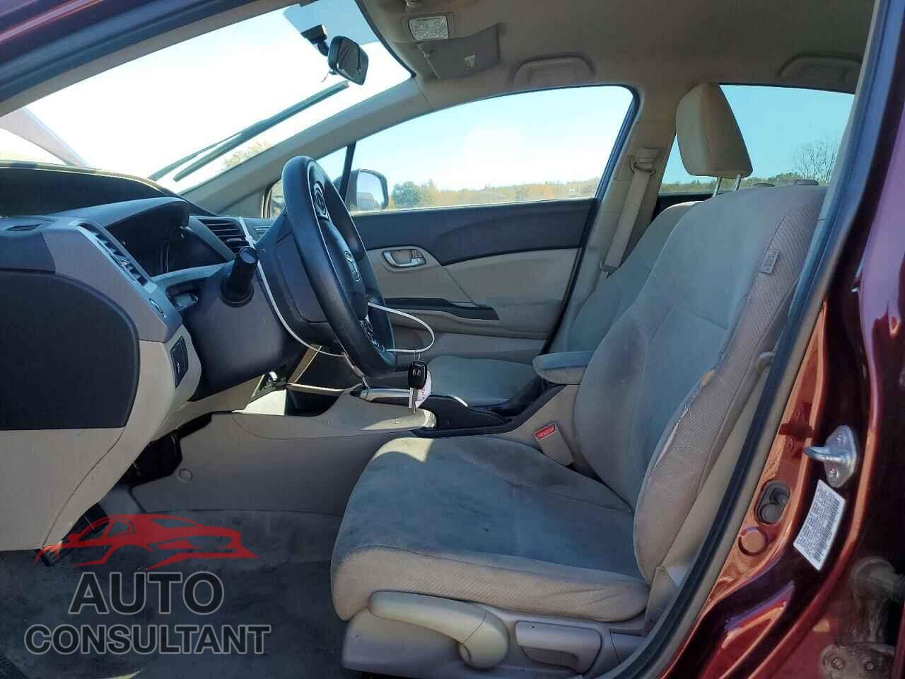 HONDA CIVIC 2012 - 19XFB2F55CE095587