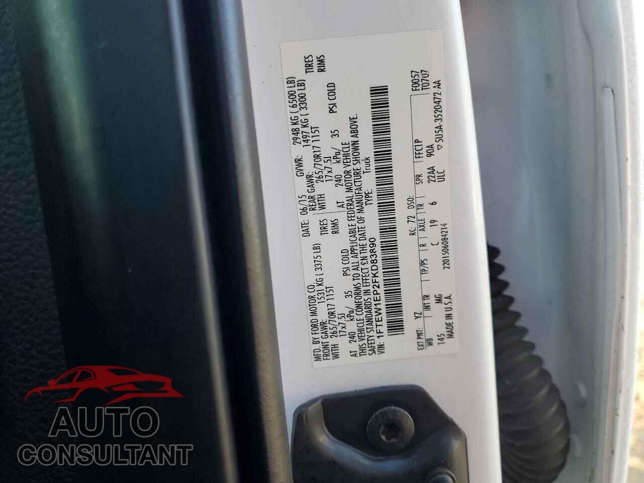 FORD F-150 2015 - 1FTEW1EP2FKD83890