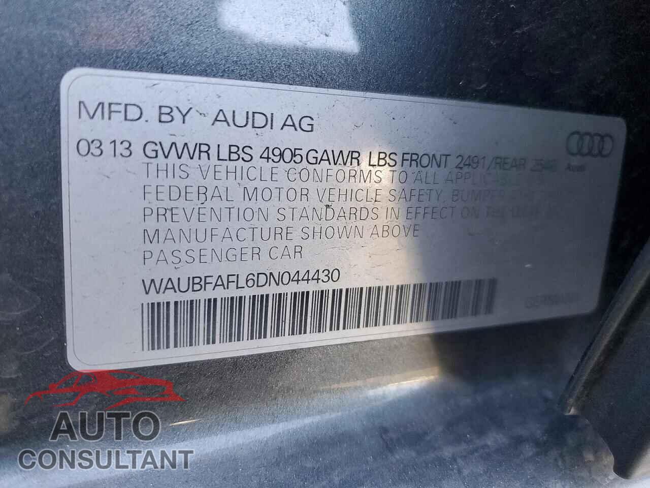 AUDI A4 2013 - WAUBFAFL6DN044430