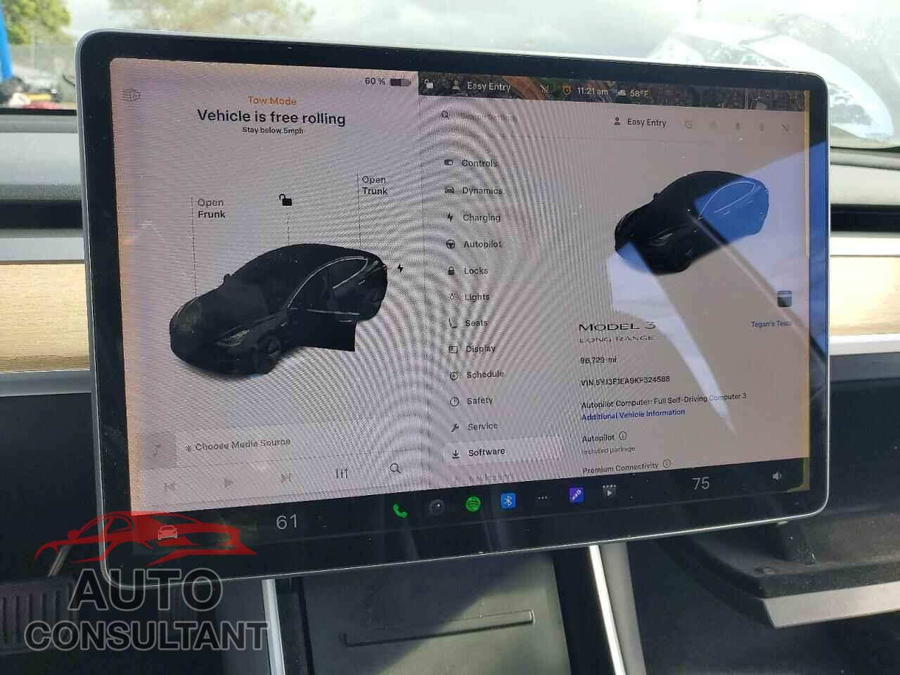 TESLA MODEL 3 2019 - 5YJ3E1EA9KF324588