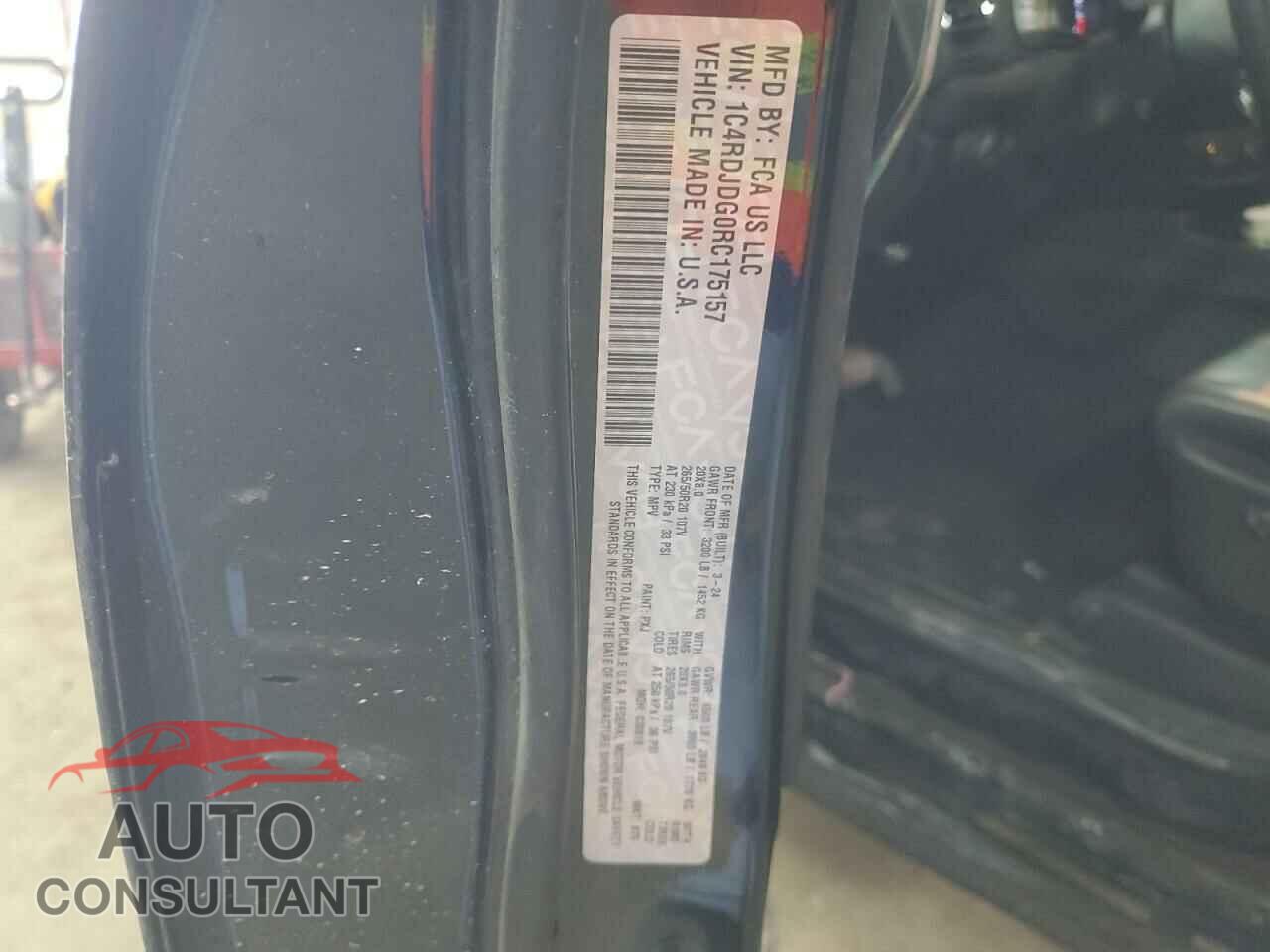 DODGE DURANGO 2024 - 1C4RDJDG0RC175157