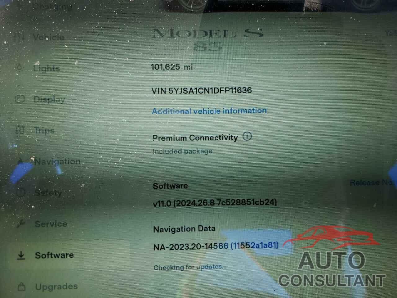 TESLA MODEL S 2013 - 5YJSA1CN1DFP11636