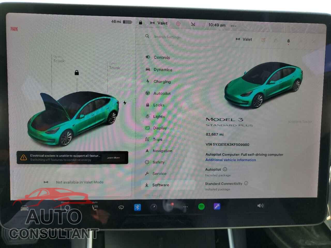 TESLA MODEL 3 2019 - 5YJ3E1EA3KF509980