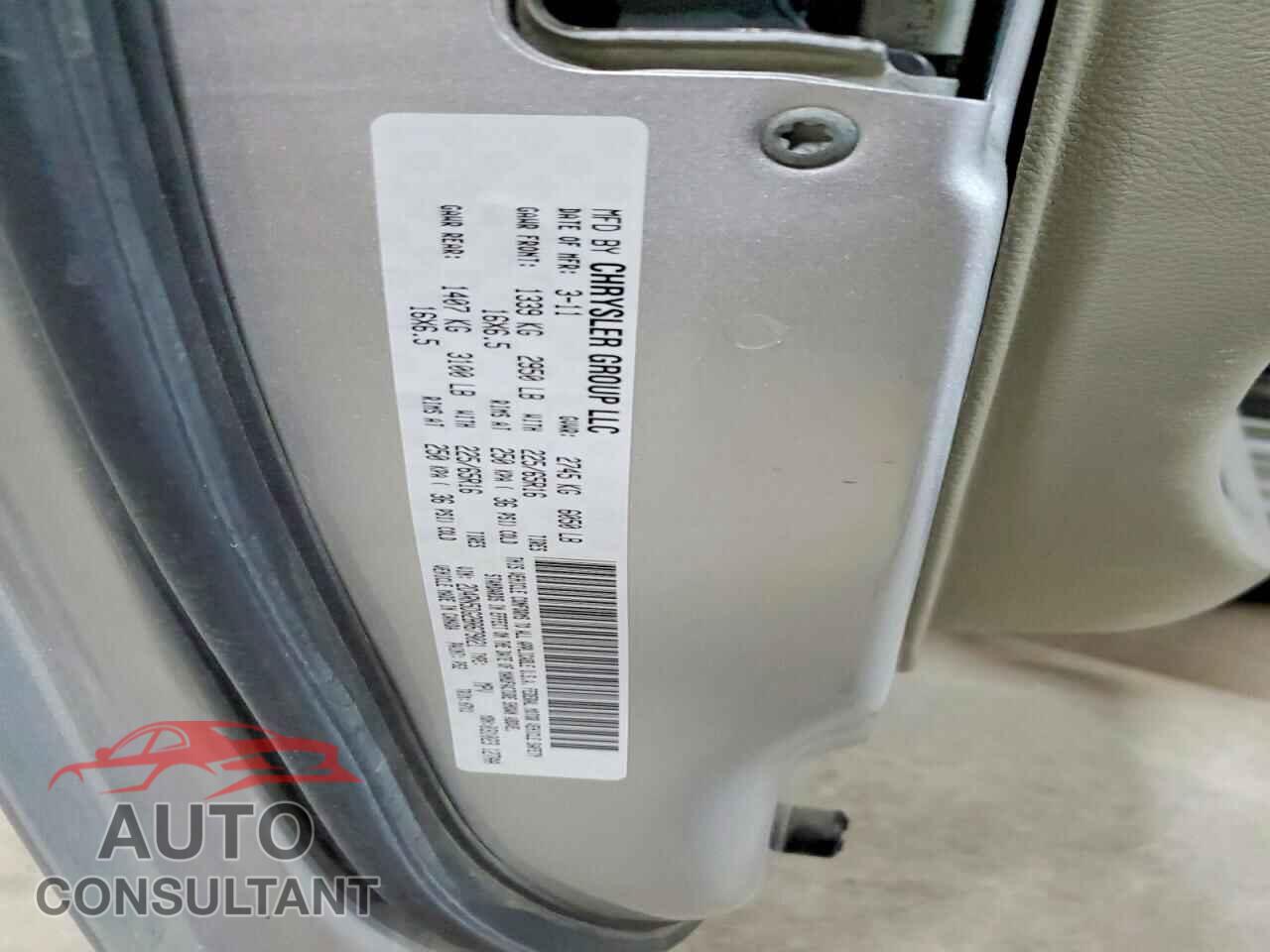 DODGE CARAVAN 2011 - 2D4RN5DG2BR679021
