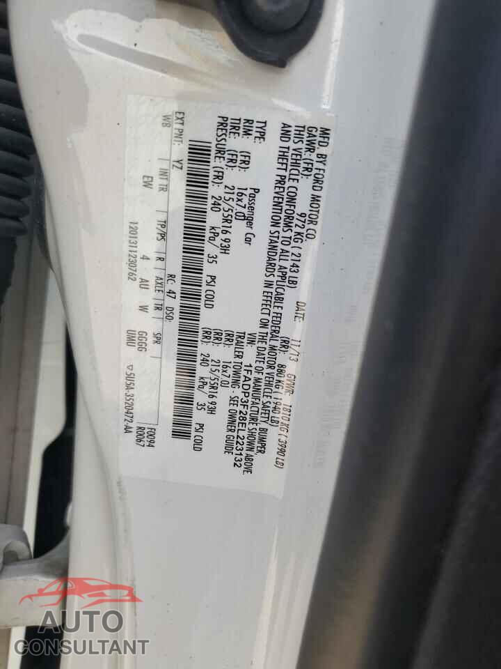 FORD FOCUS 2014 - 1FADP3F28EL223132