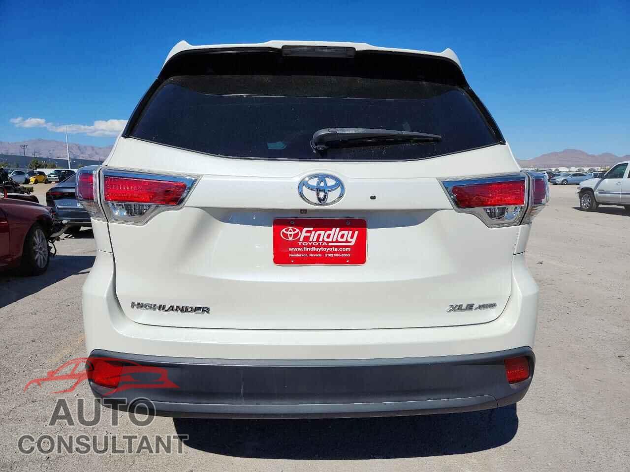 TOYOTA HIGHLANDER 2014 - 5TDJKRFH7ES021903