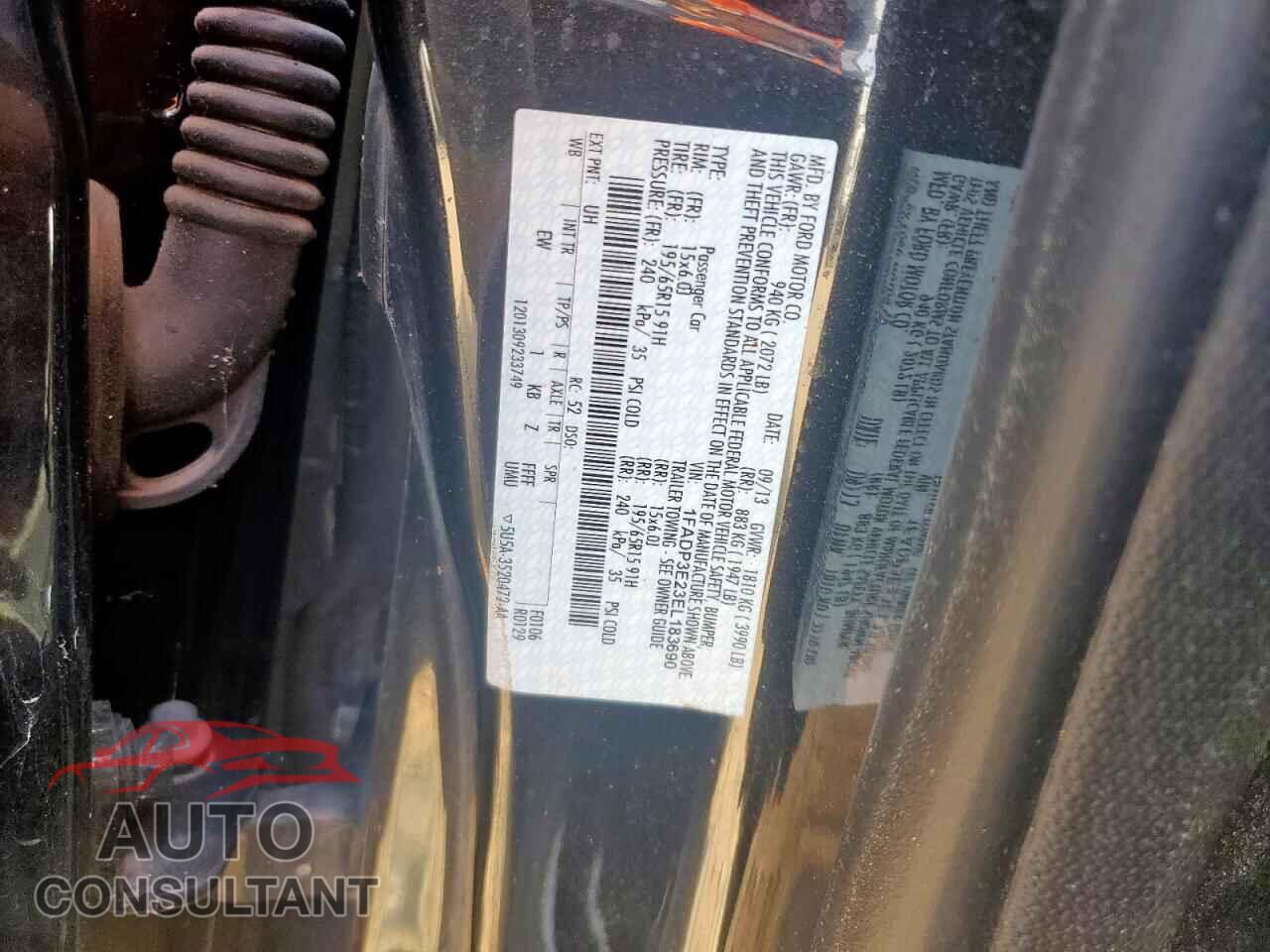 FORD FOCUS 2014 - 1FADP3E23EL183690