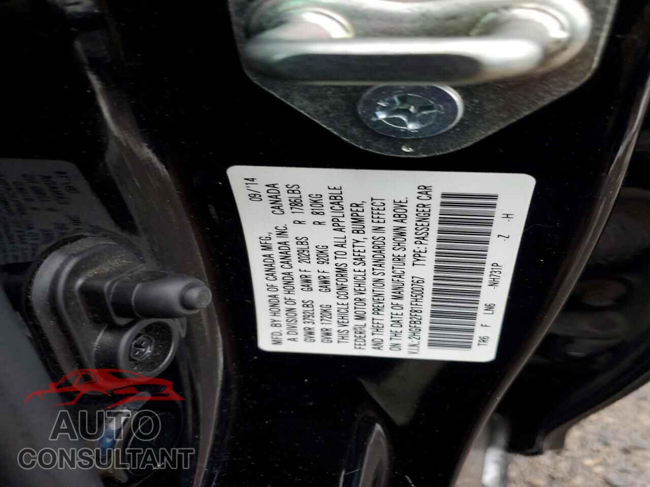 HONDA CIVIC 2015 - 2HGFB2F81FH500767