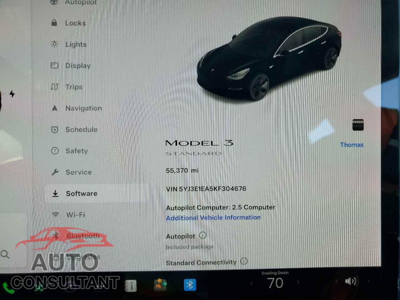 TESLA MODEL 3 2019 - 5YJ3E1EA5KF304676