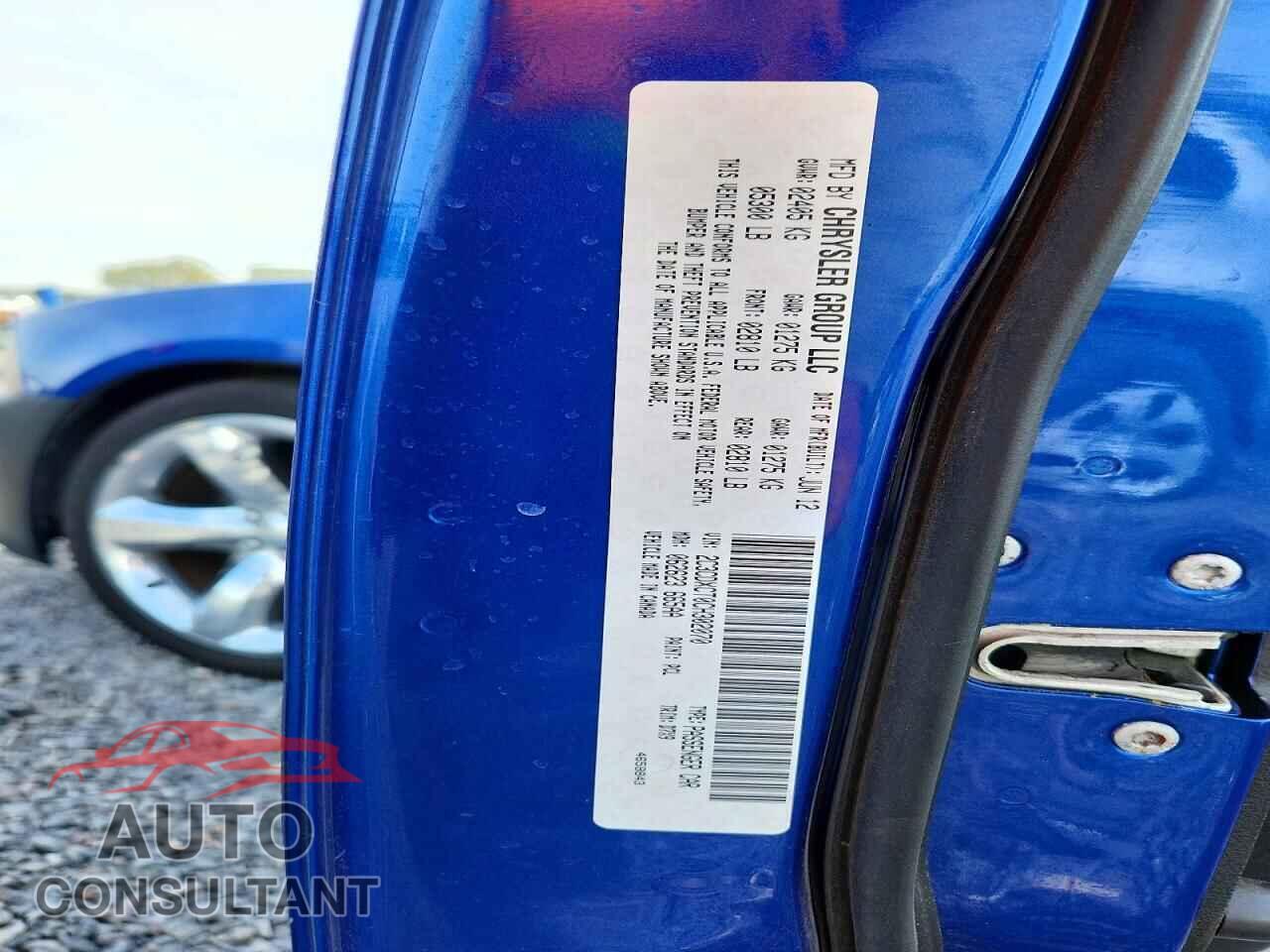 DODGE CHARGER 2012 - 2C3CDXCT0CH302070