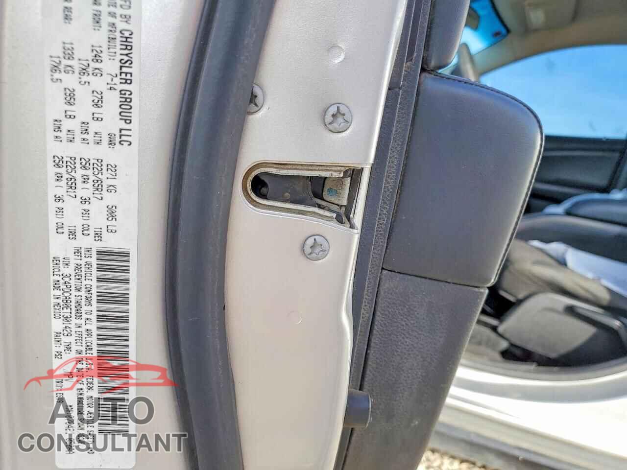 DODGE JOURNEY 2014 - 3C4PDCAB0ET301429