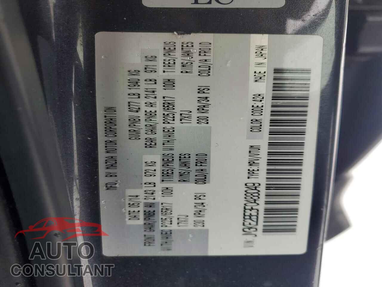 MAZDA CX-5 2015 - JM3KE2BE3F0488049