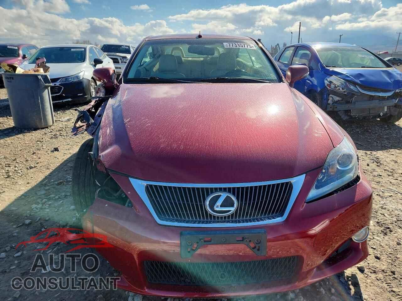 LEXUS IS 2012 - JTHFF2C27C2525520