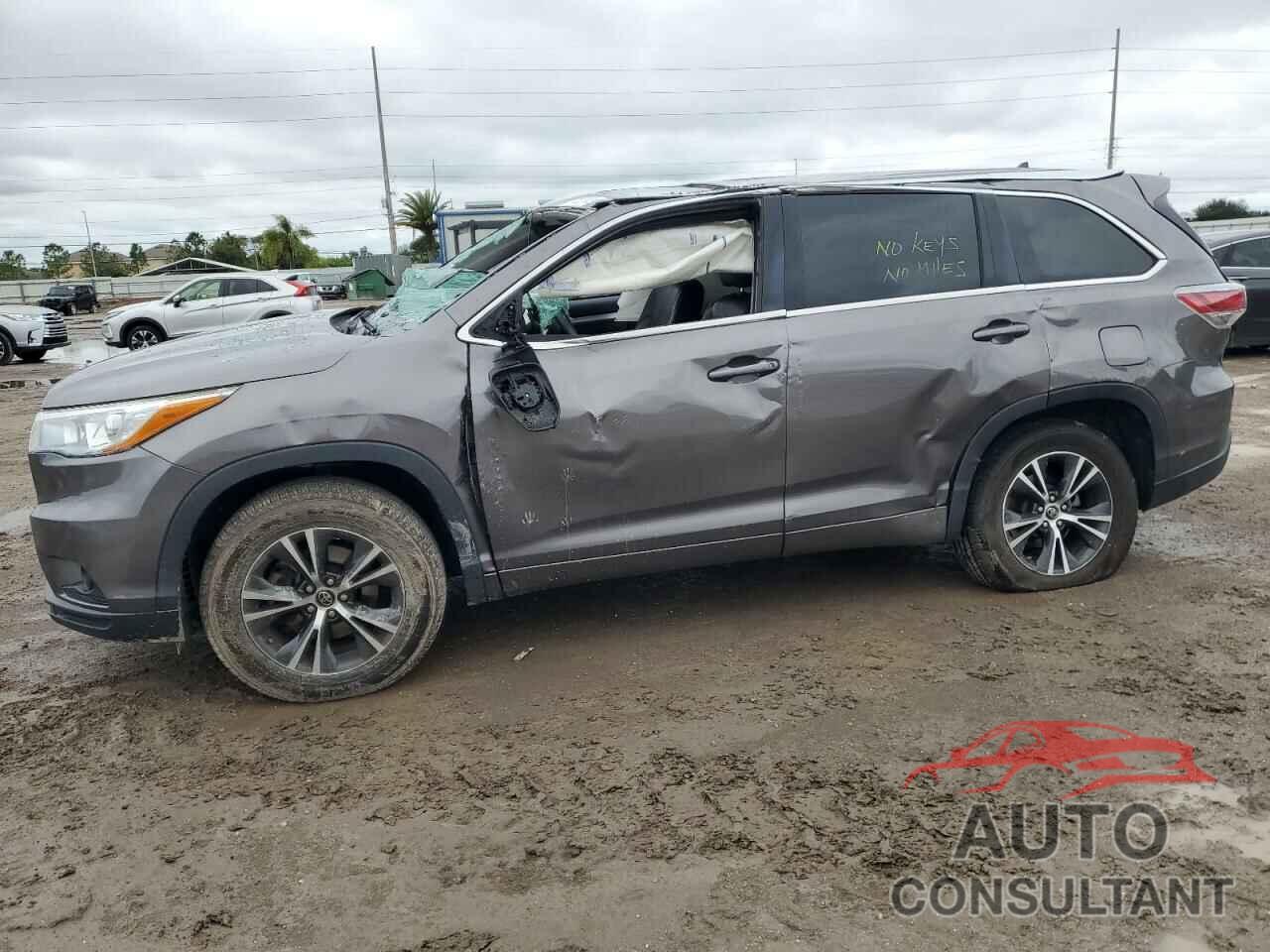 TOYOTA HIGHLANDER 2016 - 5TDKKRFH6GS144051