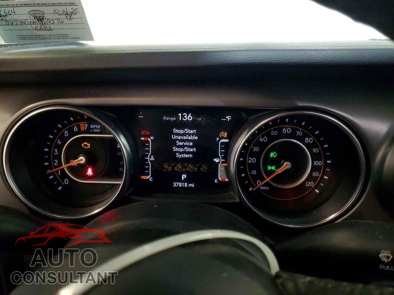 JEEP GLADIATOR 2021 - 1C6HJTAGXML619276