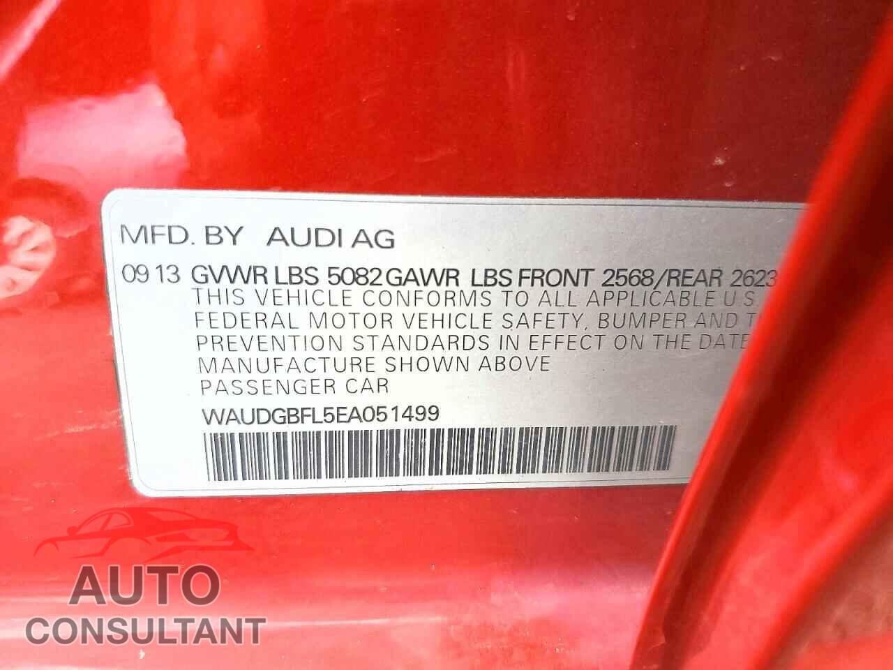 AUDI S4/RS4 2014 - WAUDGBFL5EA051499