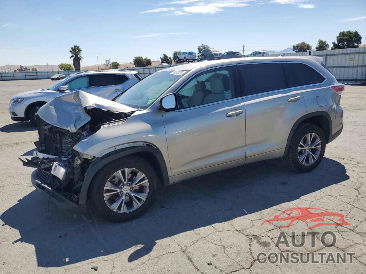 TOYOTA HIGHLANDER 2015 - 5TDZKRFH3FS070357
