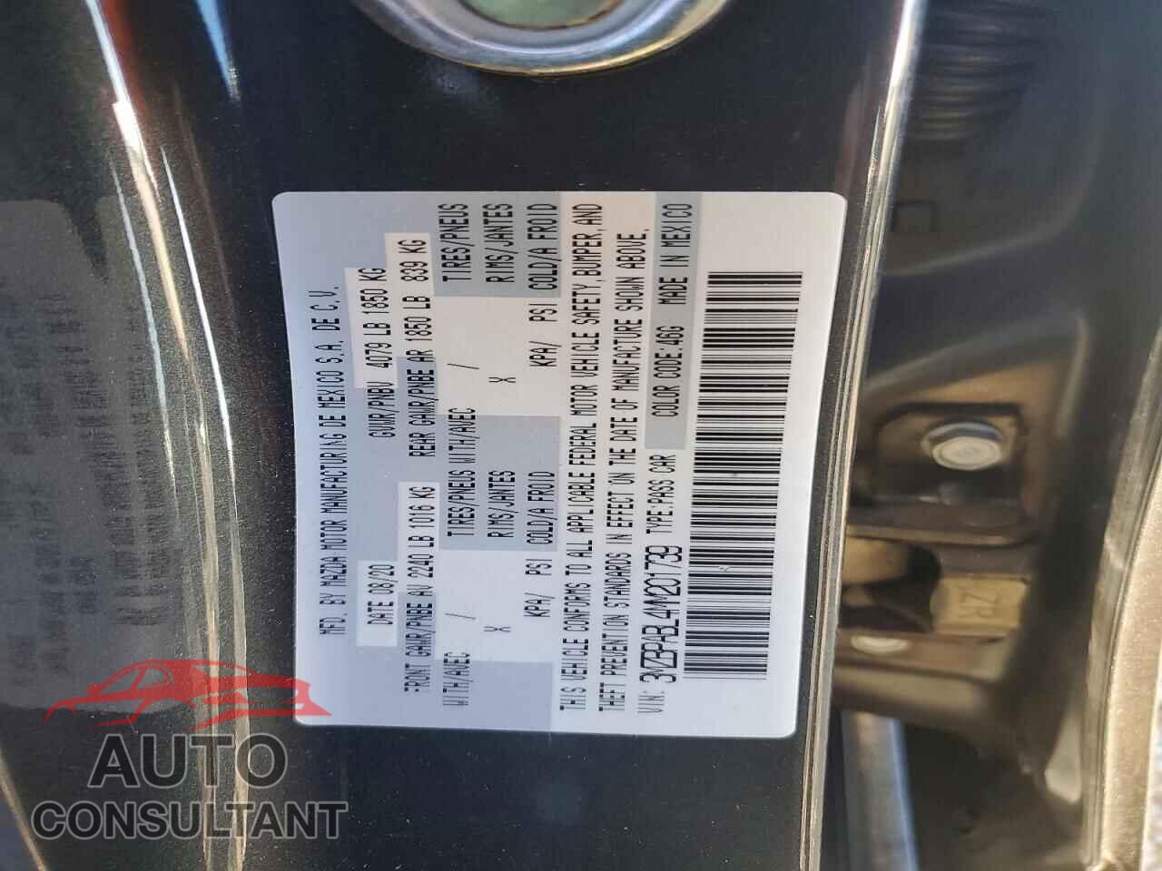 MAZDA 3 2021 - 3MZBPABL4MM201739