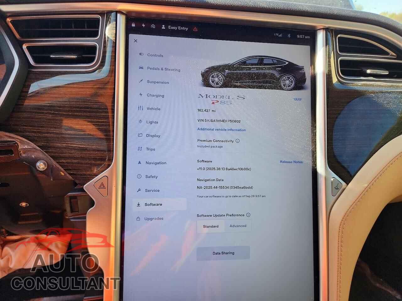TESLA MODEL S 2014 - 5YJSA1H14EFP50602