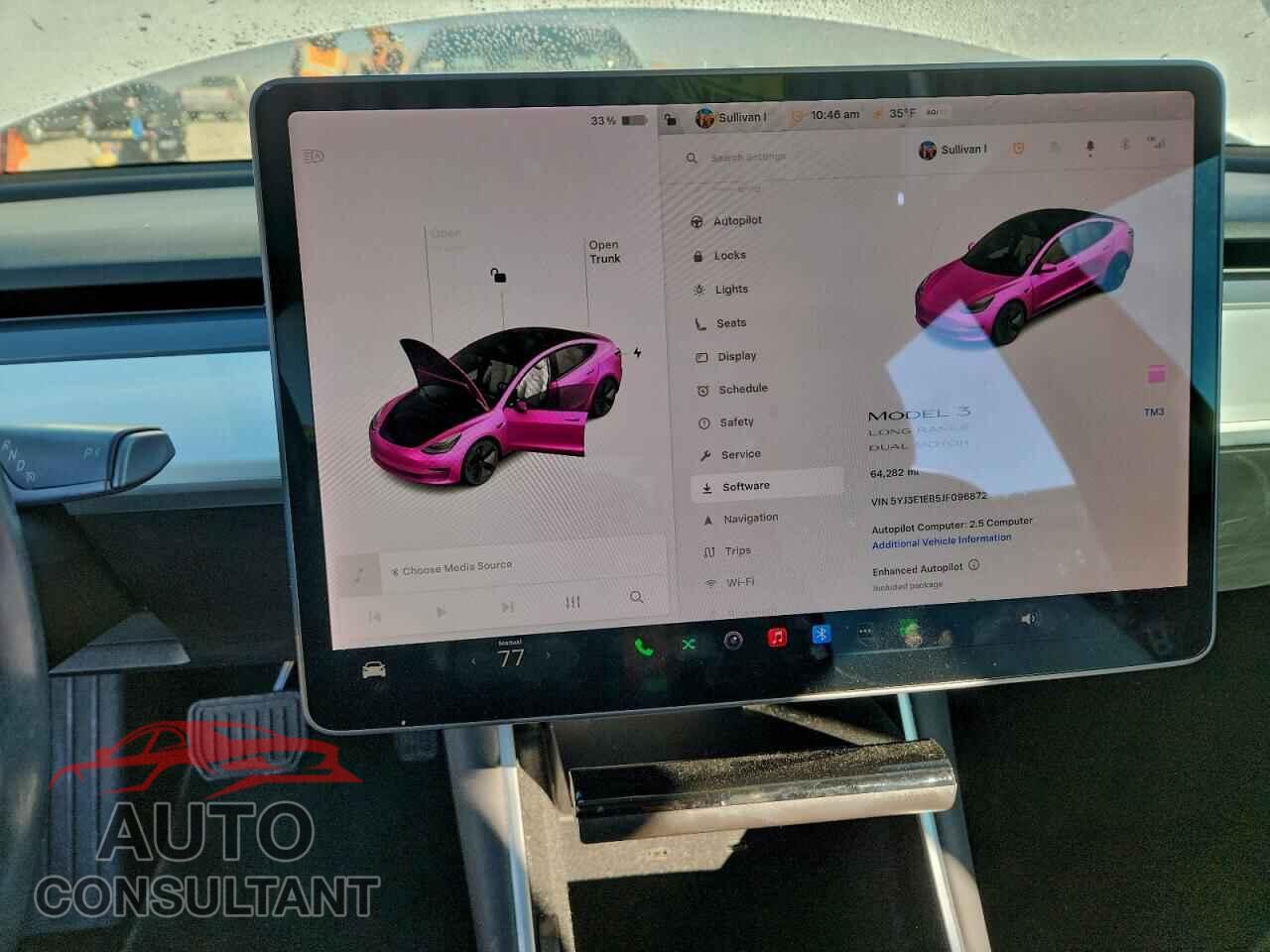 TESLA MODEL 3 2018 - 5YJ3E1EB5JF096872