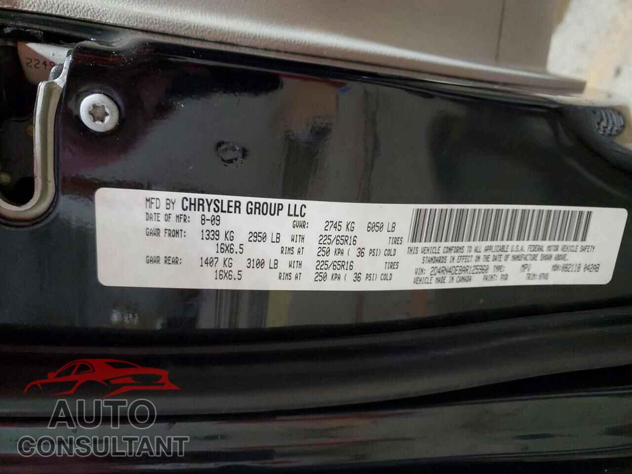 DODGE CARAVAN 2010 - 2D4RN4DE8AR125960