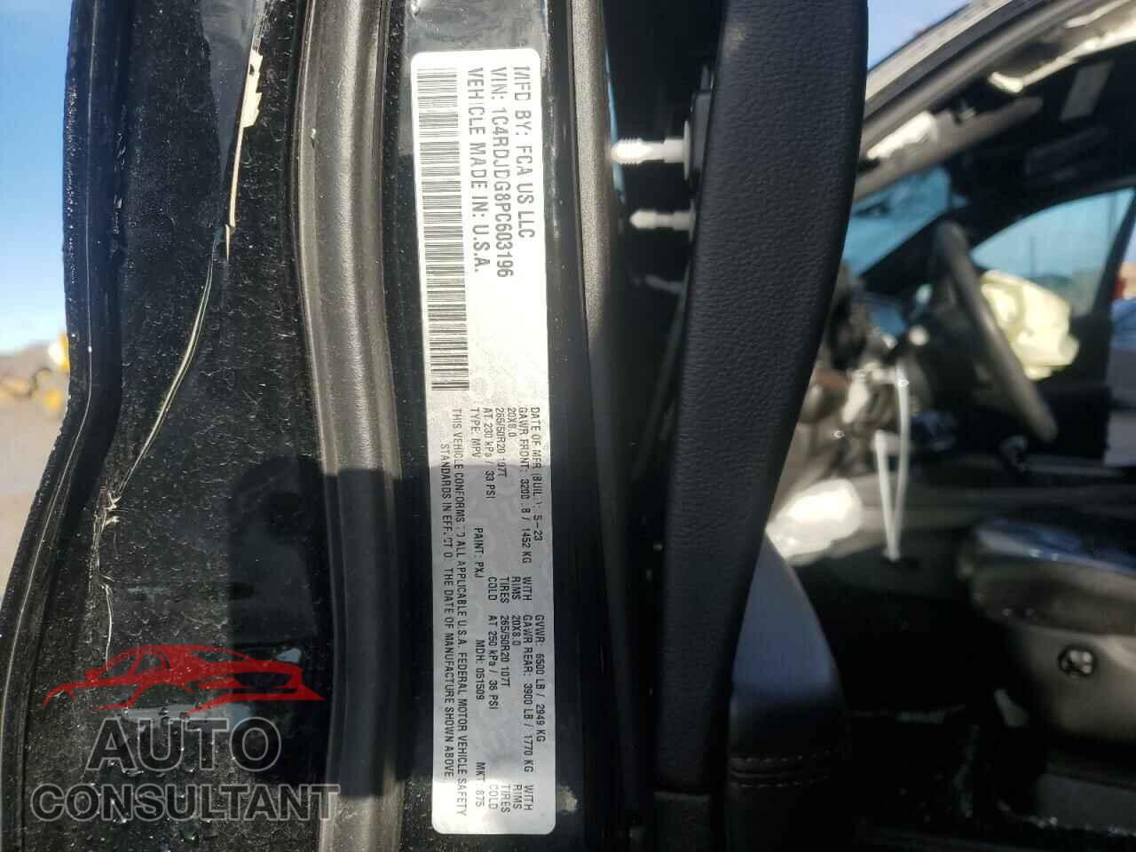 DODGE DURANGO 2023 - 1C4RDJDG8PC603196