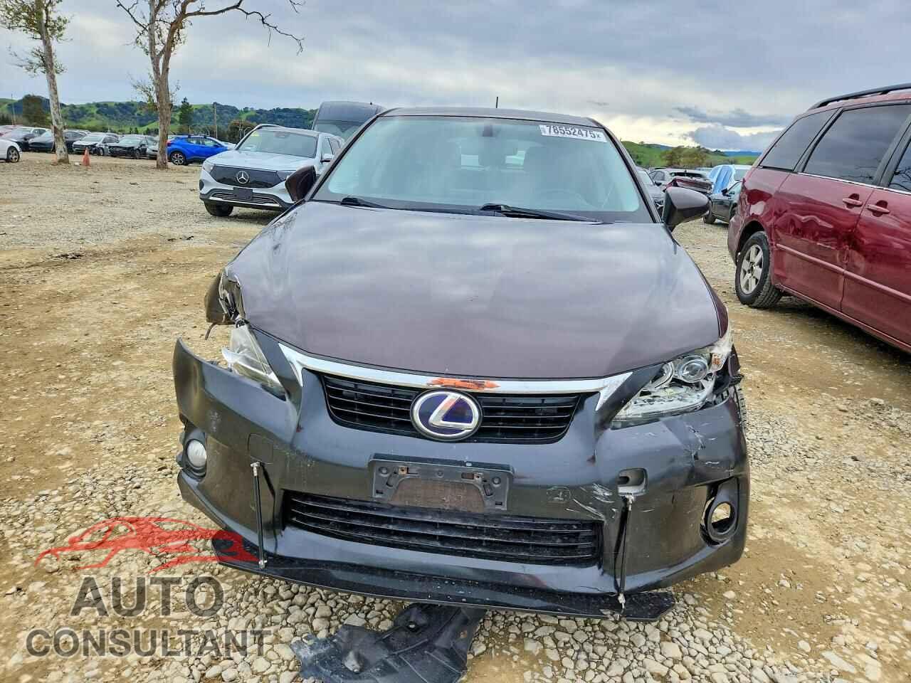 LEXUS CT 200 2012 - JTHKD5BH1C2112424