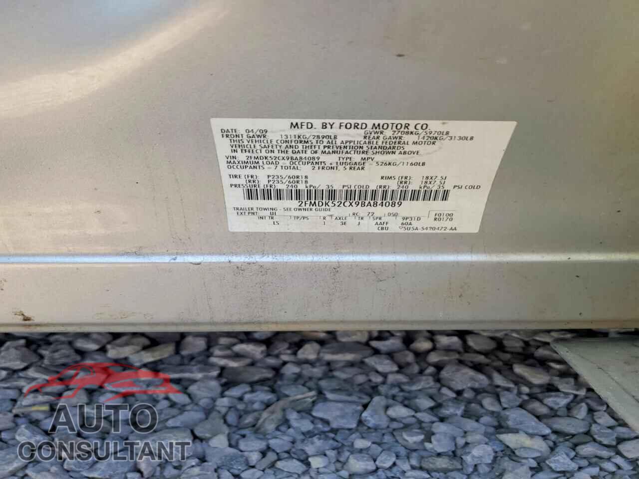FORD FLEX 2009 - 2FMDK52CX9BA84089