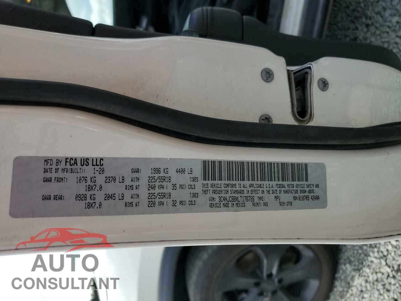 JEEP COMPASS 2020 - 3C4NJCBBXLT176726