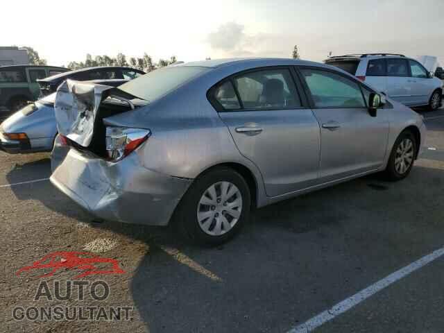 HONDA CIVIC 2012 - 19XFB2F50CE343566